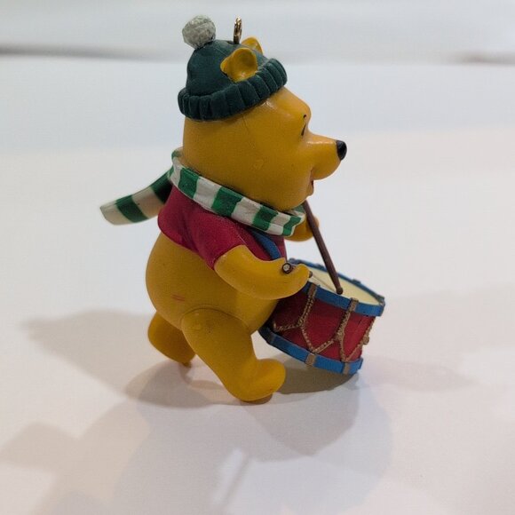 Vintage Winnie The Pooh W/ Drum Disney Grolier Christmas Magic Ornament Rare - Picture 2 of 4
